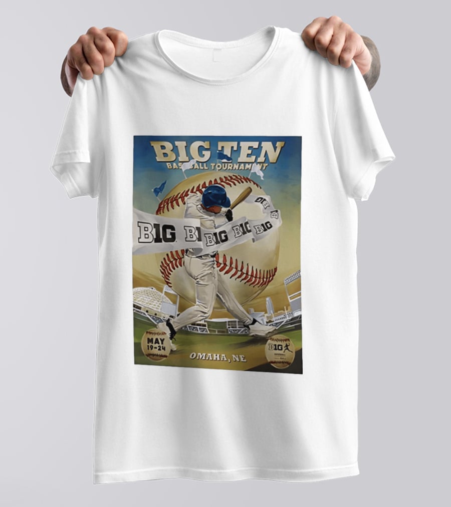 Big Ten Baseball Tournament 2026 Omaha May 19 24 T-Shirt