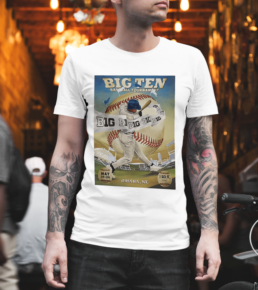 Big Ten Baseball Tournament 2026 Omaha May 19 24 T-Shirt