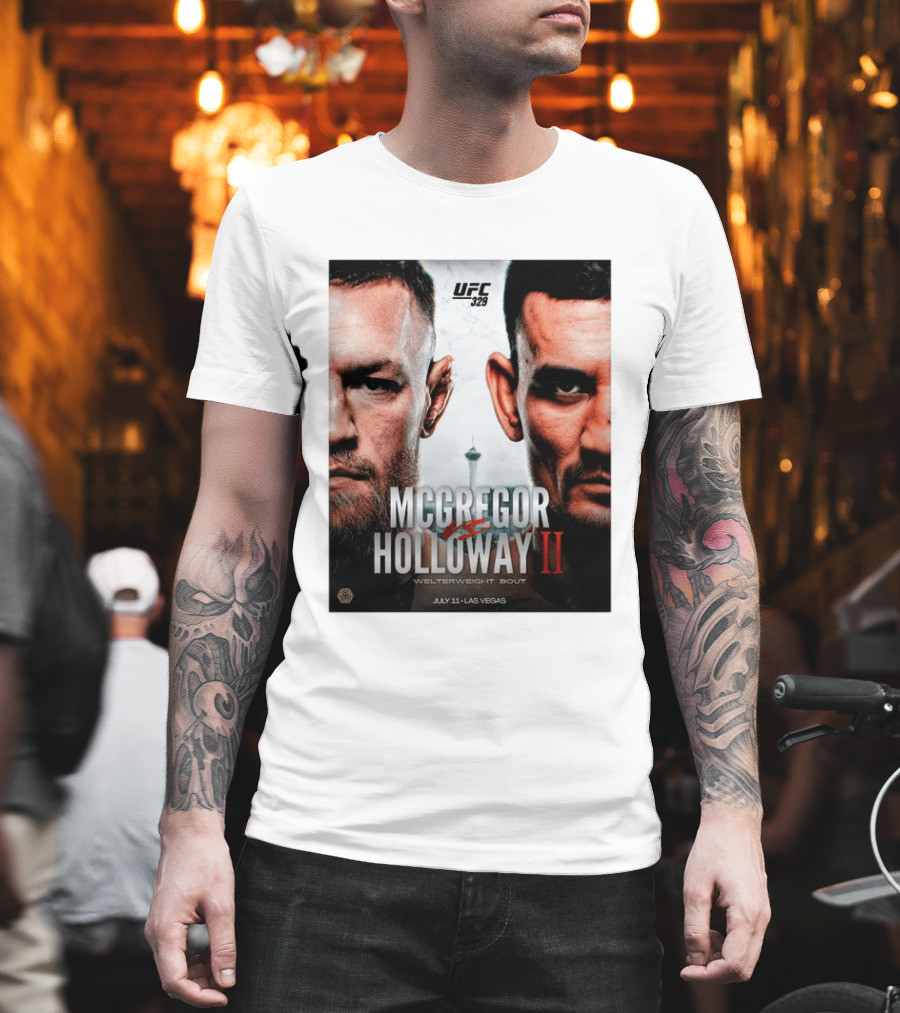 UFC 329 McGregor Vs Holloway II Welterweight Bout July 11 Las Vegas T-Shirt
