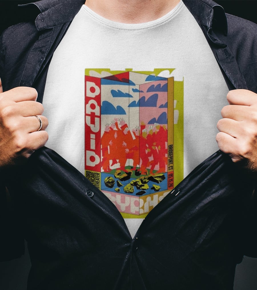 David Byrne Hartford Healthcare Amphitheater Bridgeport CT May 15 2026 Tour T-Shirt