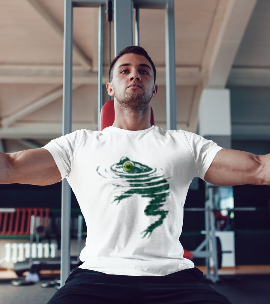 Frog Swimming Ripples In Water T-Shirt