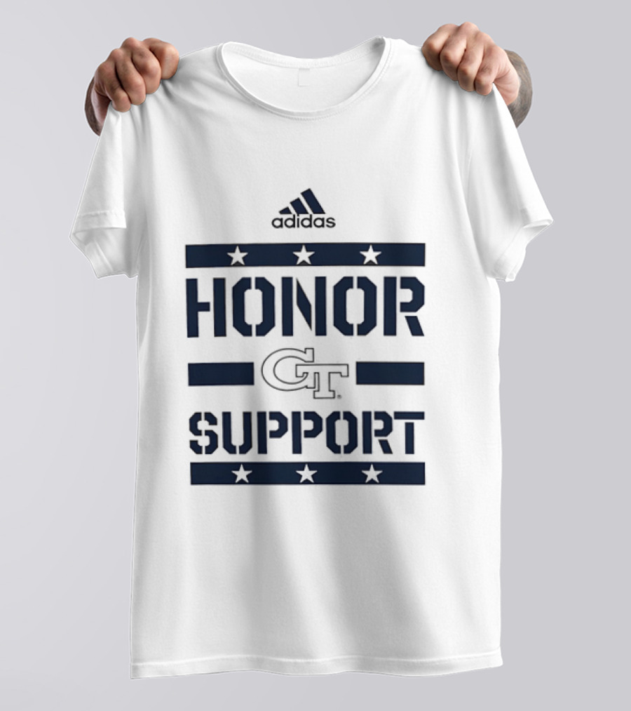 Adidas Georgia Tech GT Honor Support Stars T-Shirt