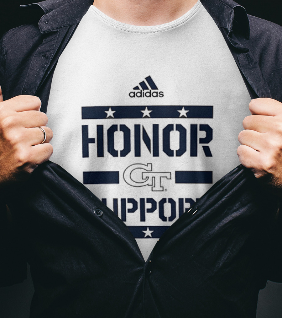 Adidas Georgia Tech GT Honor Support Stars T-Shirt