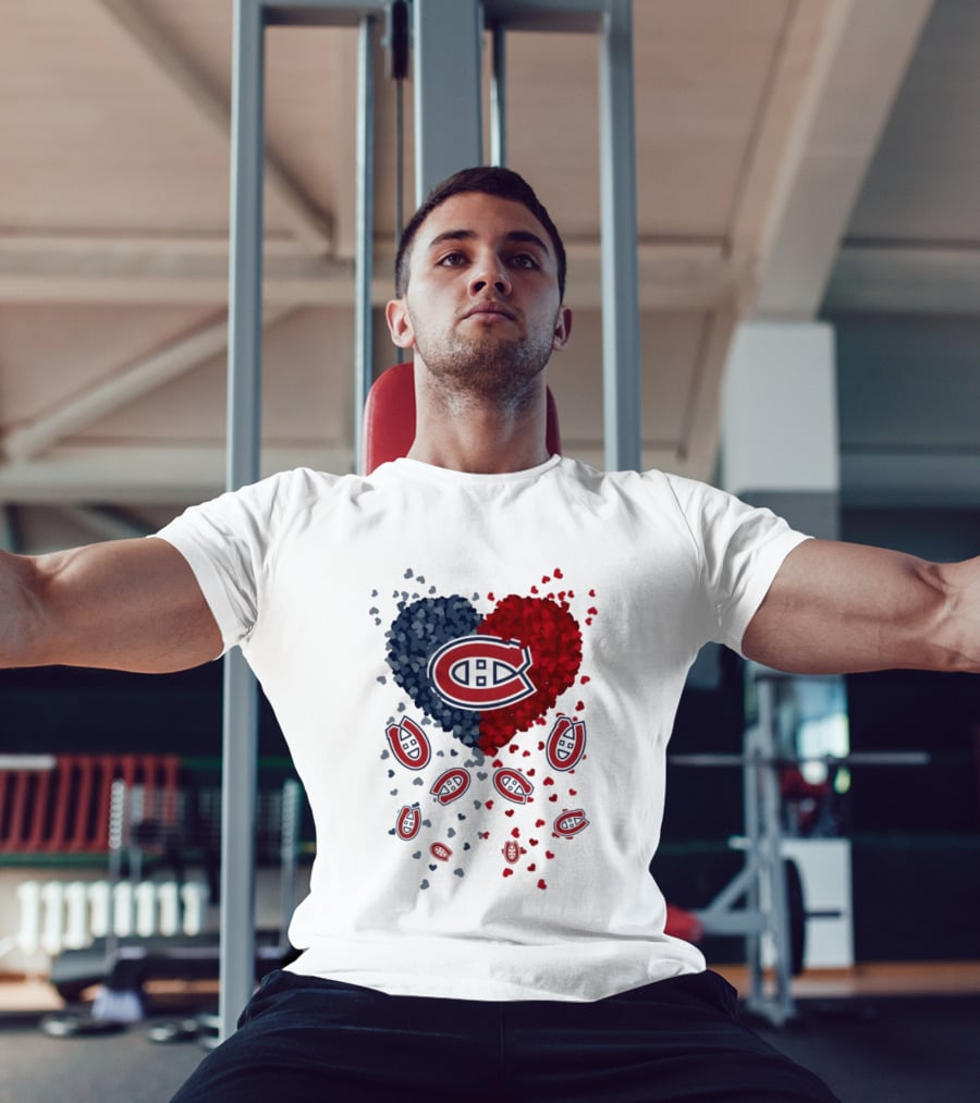 Montreal Canadiens Heart NHL 2026 Team Pride T-Shirt