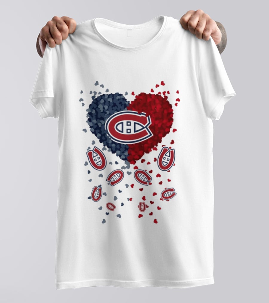 Montreal Canadiens Heart NHL 2026 Team Pride T-Shirt