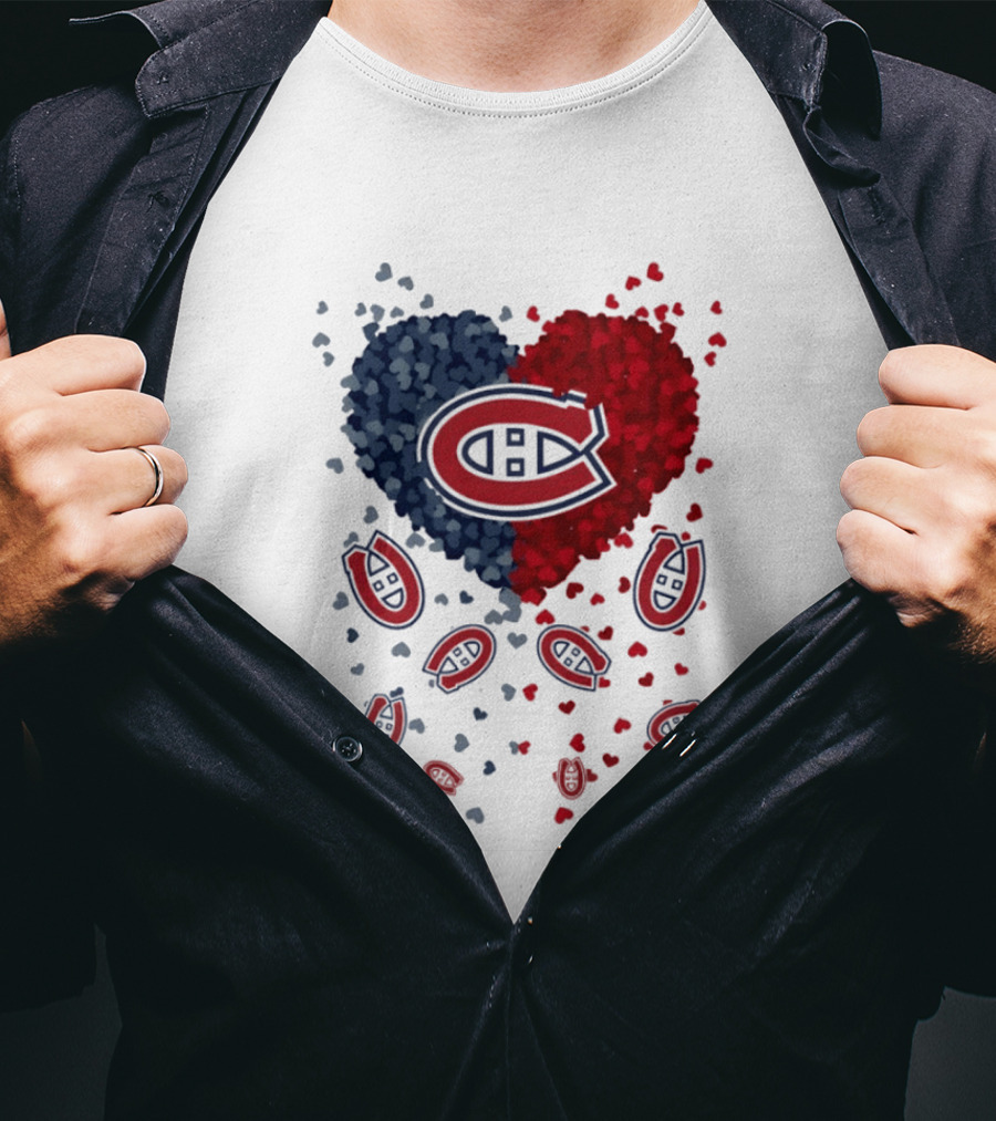 Montreal Canadiens Heart NHL 2026 Team Pride T-Shirt