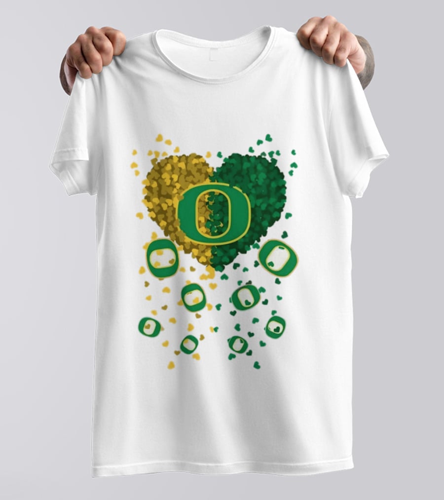 Oregon Ducks Football Heart 2026 T-Shirt