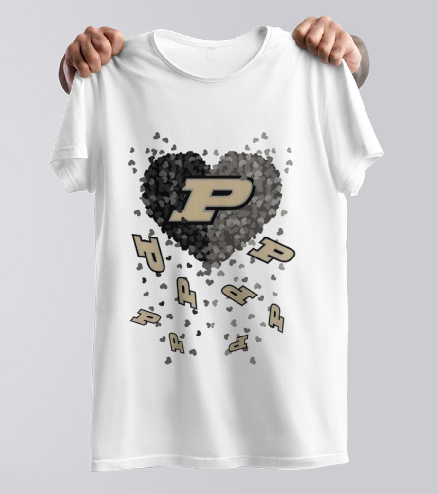 Purdue Boilermakers Heart P Logo 2026 Football T-Shirt