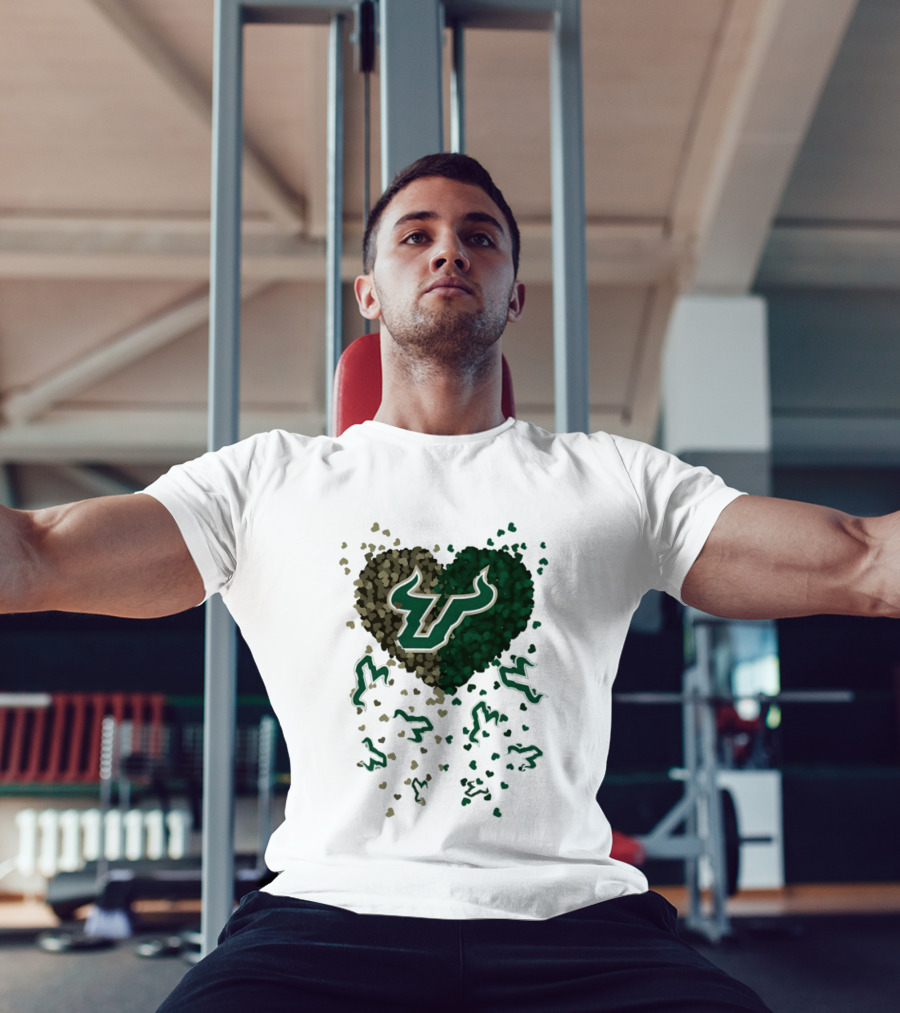 Heart Of South Florida Bulls 2026 Camo Green Bulls Fans T-Shirt