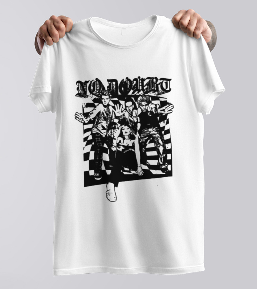 No Doubt Las Vegas Tour 2026 Checkered Band T-Shirt