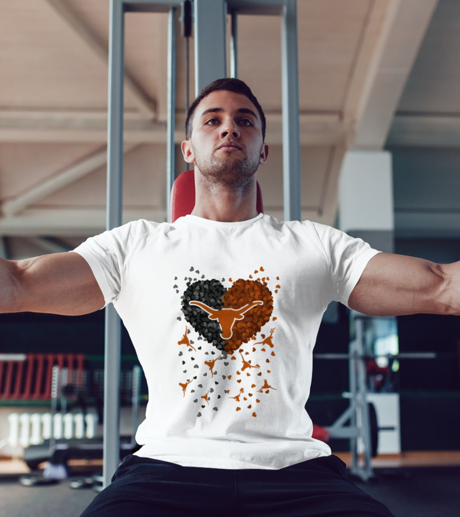 Heart Of Texas Longhorns Football 2026 Iconic Longhorn Logo Texas Pride T-Shirt
