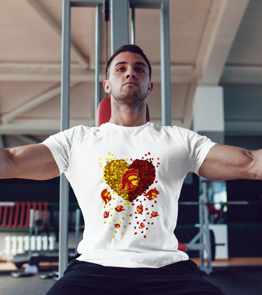 USC Trojans Heart Football 2026 Fan T-Shirt