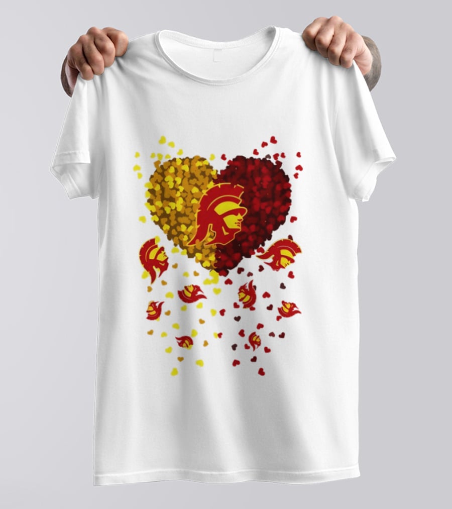 USC Trojans Heart Football 2026 Fan T-Shirt