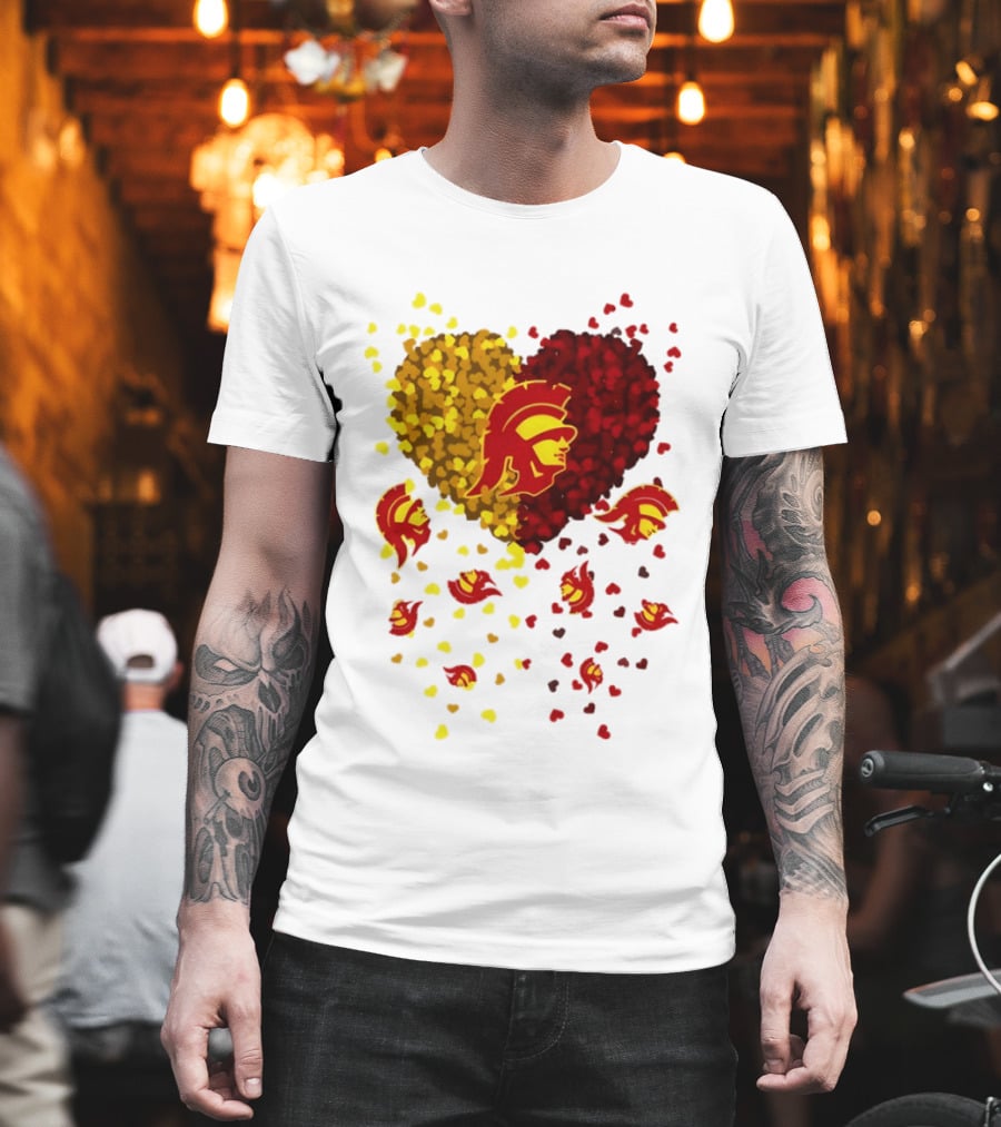 USC Trojans Heart Football 2026 Fan T-Shirt
