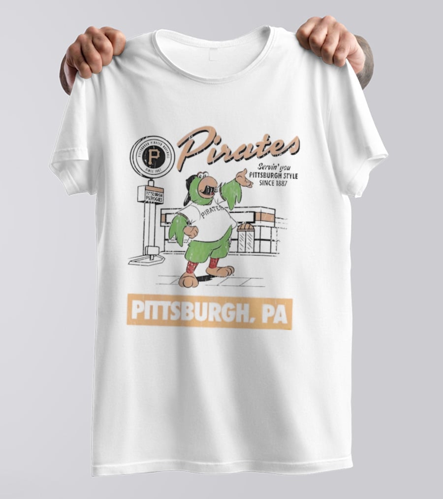 Pittsburgh Pirates Servin' You Pittsburgh PA Since 1887 T-Shirt