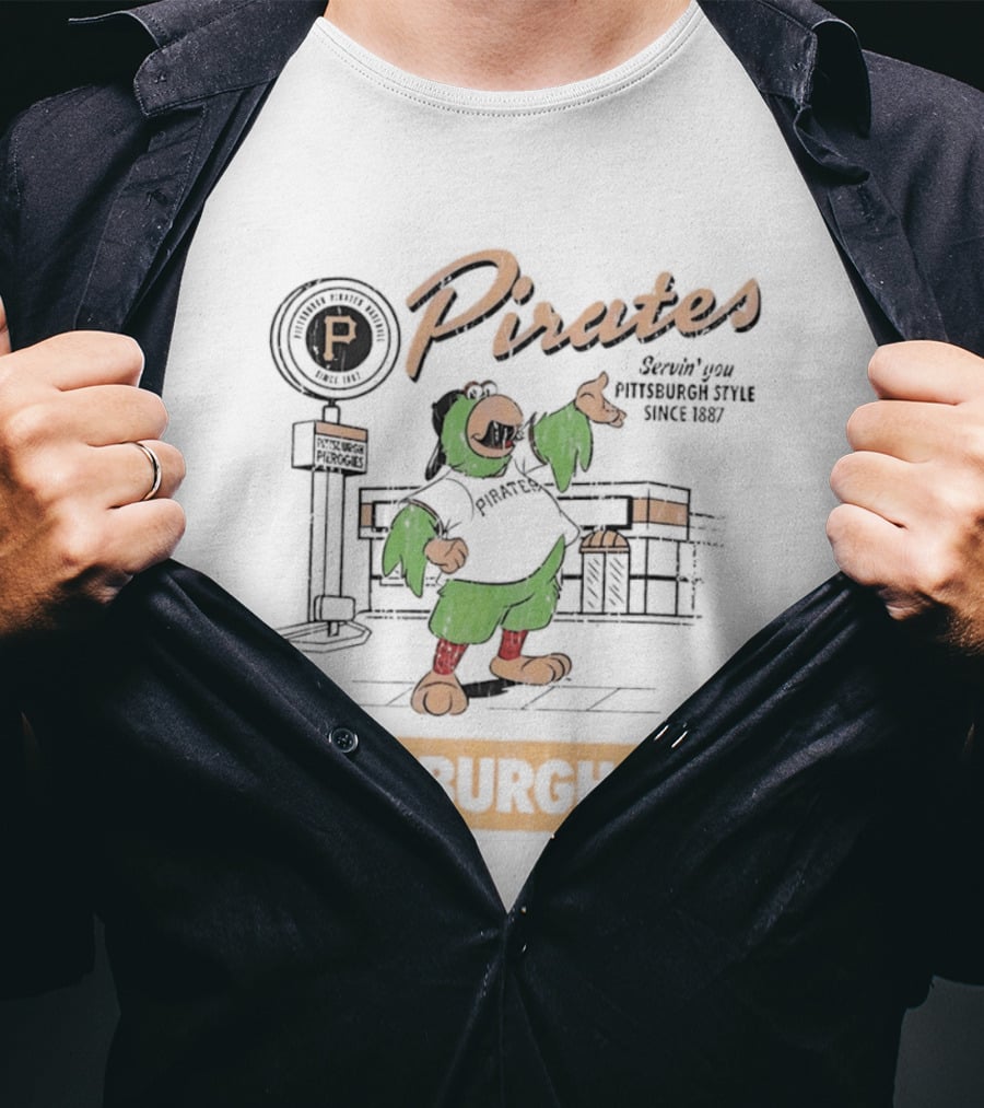 Pittsburgh Pirates Servin' You Pittsburgh PA Since 1887 T-Shirt