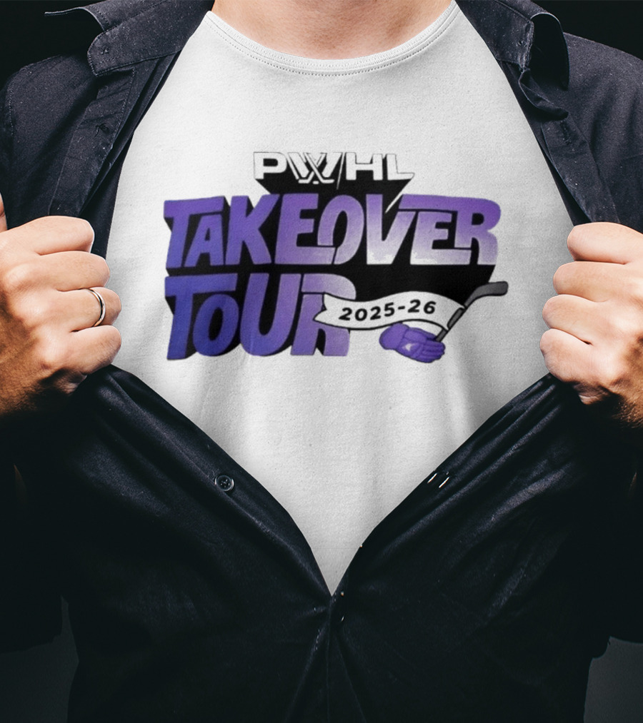 PWHL Takeover Tour 2025 26 Hockey Sideline Royalty T-Shirt