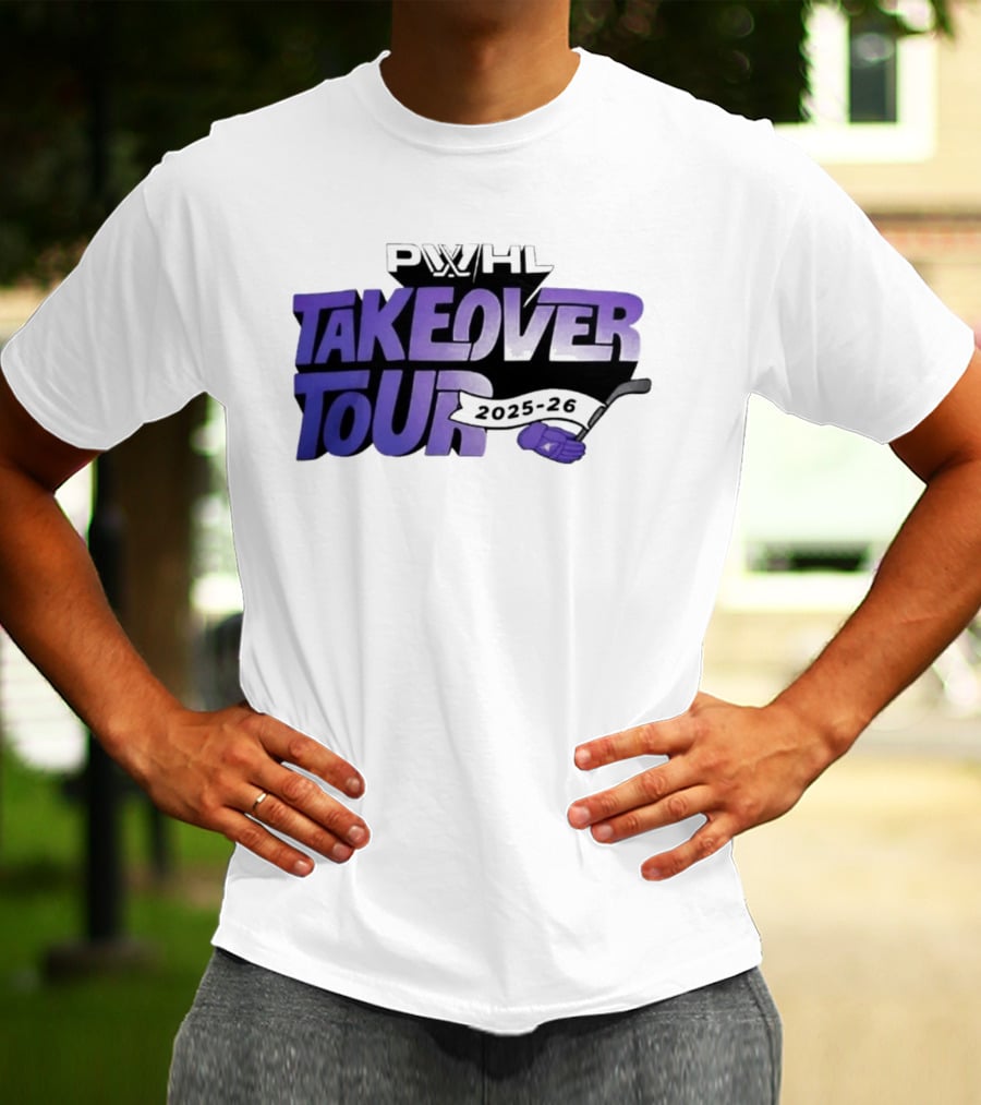 PWHL Takeover Tour 2025 26 Hockey Sideline Royalty T-Shirt