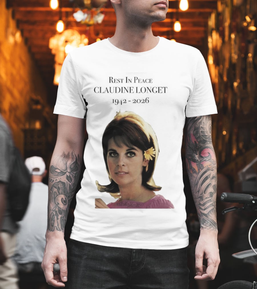 Rest In Peace Claudine Longet 1942 2026 Floral T-Shirt