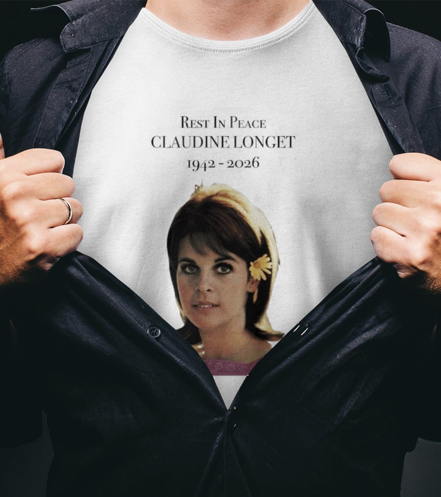 Rest In Peace Claudine Longet 1942 2026 Floral T-Shirt