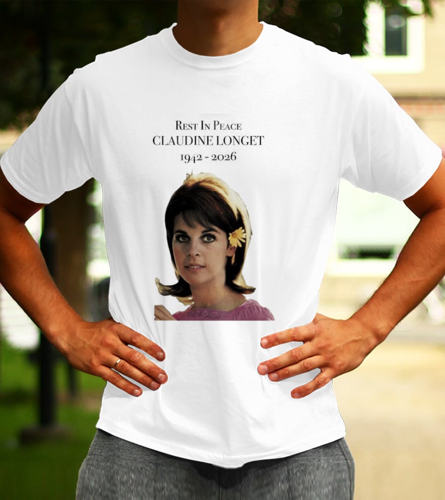Rest In Peace Claudine Longet 1942 2026 Floral T-Shirt