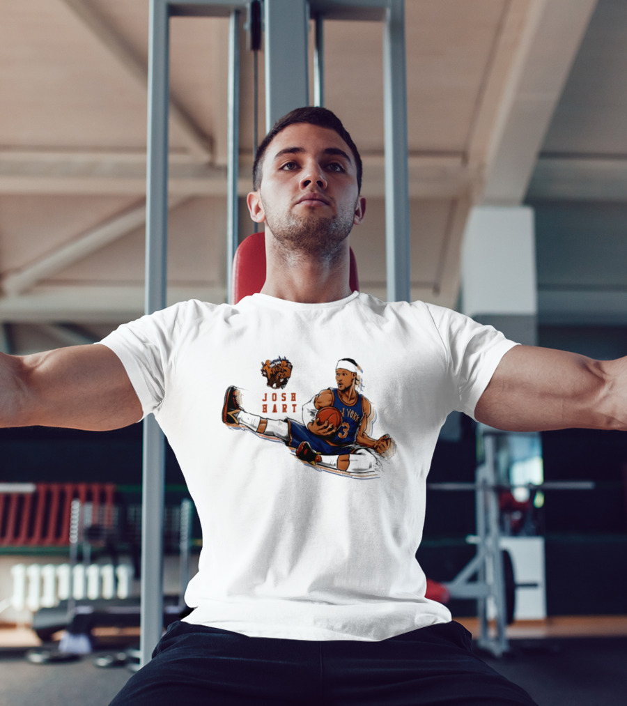 Josh Hart New York Knicks Basketball Star Pose T-Shirt
