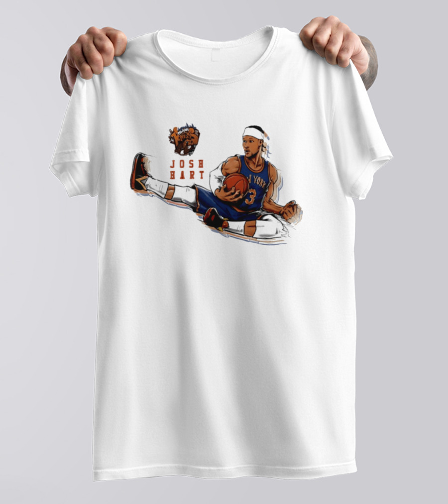 Josh Hart New York Knicks Basketball Star Pose T-Shirt