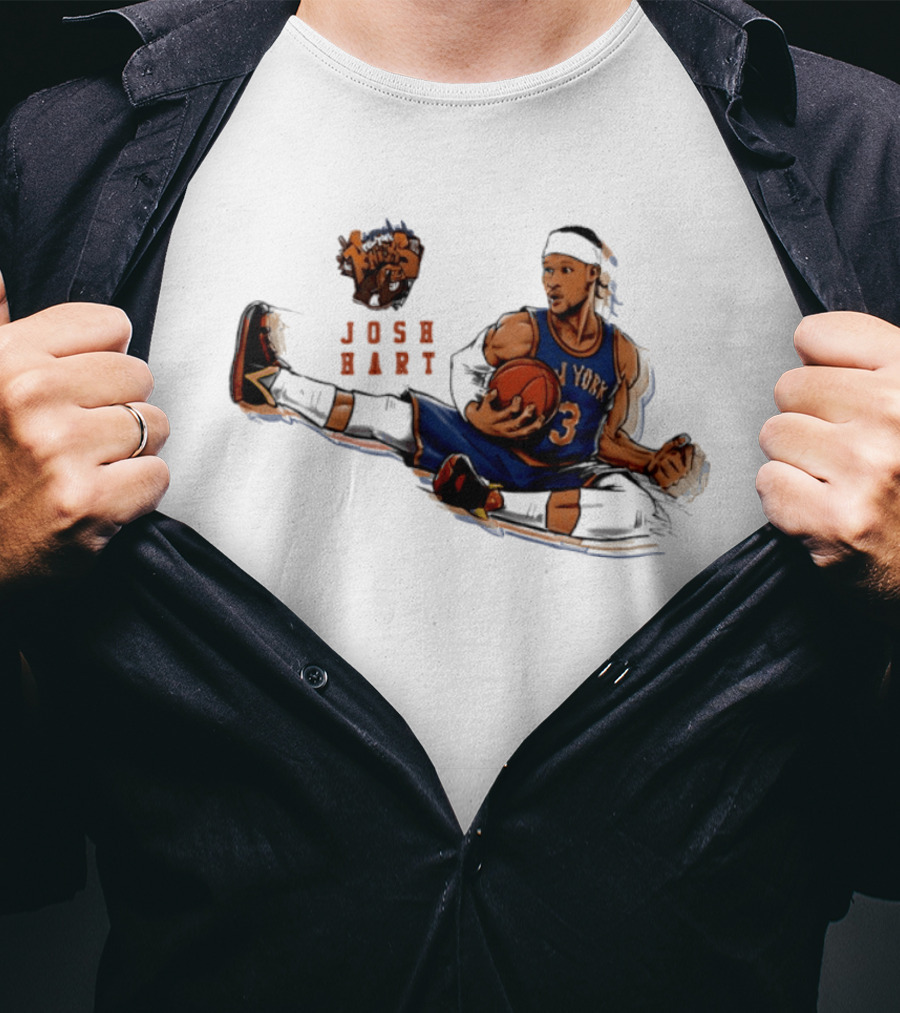 Josh Hart New York Knicks Basketball Star Pose T-Shirt