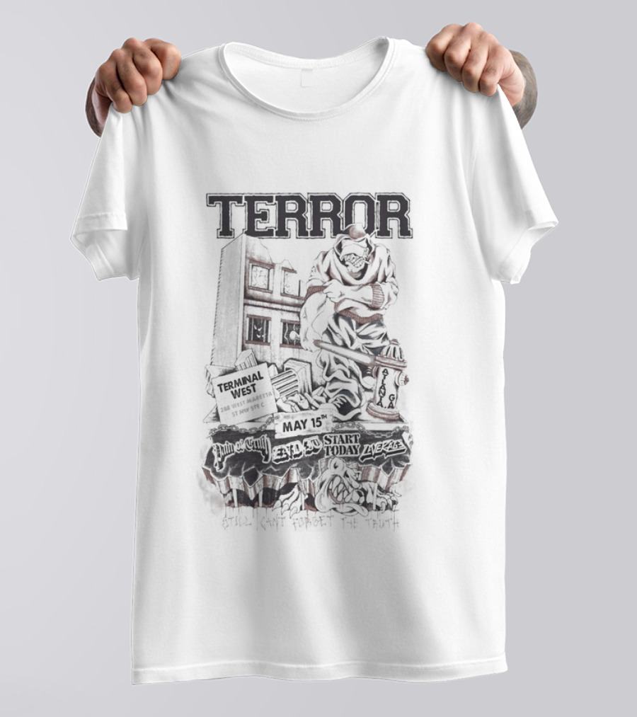 TERROR Atlanta GA May 15 2026 Tour Monster Urban Scene T-Shirt