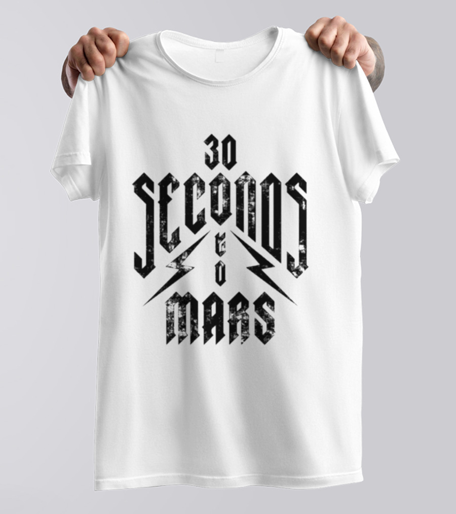 30 Seconds To Mars Lightning Bolt T-Shirt