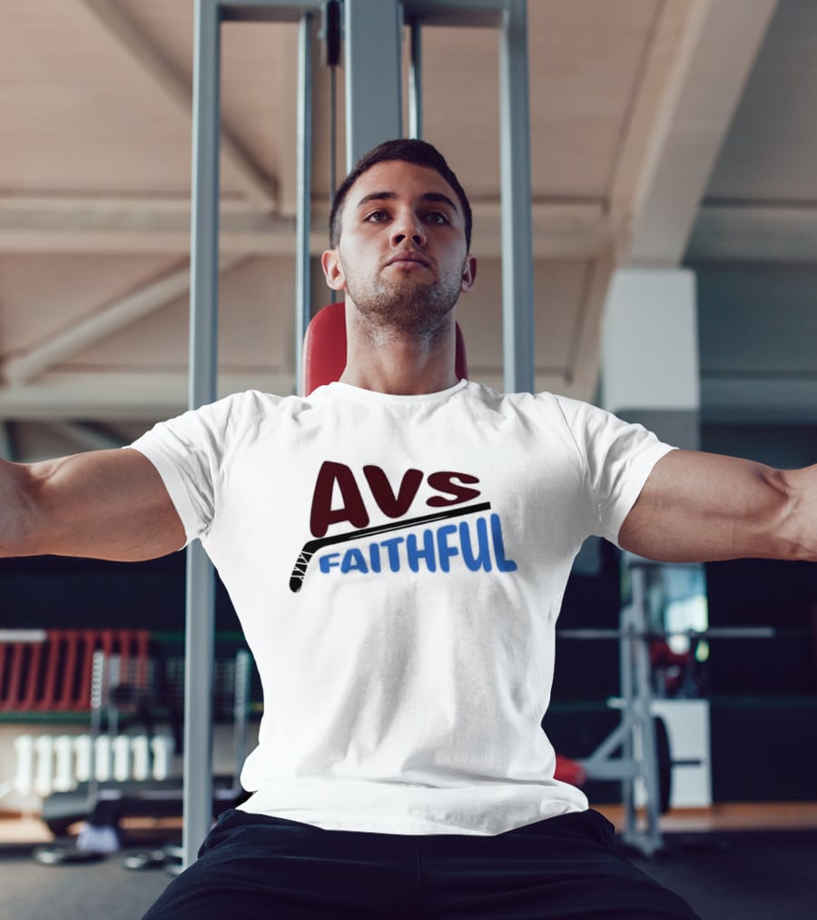 Avs Faithful Colorado Avalanche Hockey Enthusiast Fan Gear T-Shirt