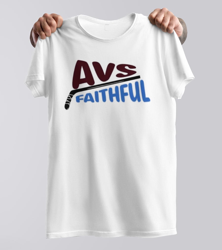 Avs Faithful Colorado Avalanche Hockey Enthusiast Fan Gear T-Shirt