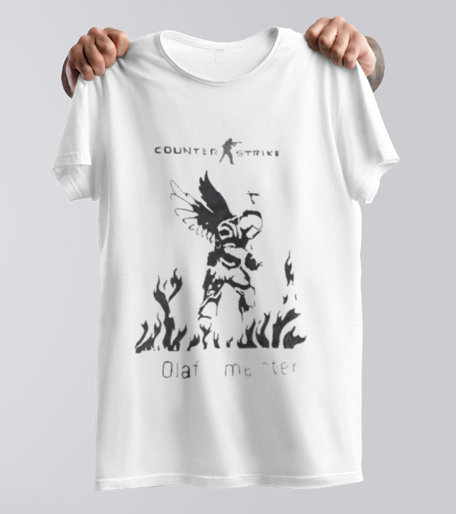 Counter Strike Olaf Meister Wings And Flames T-Shirt