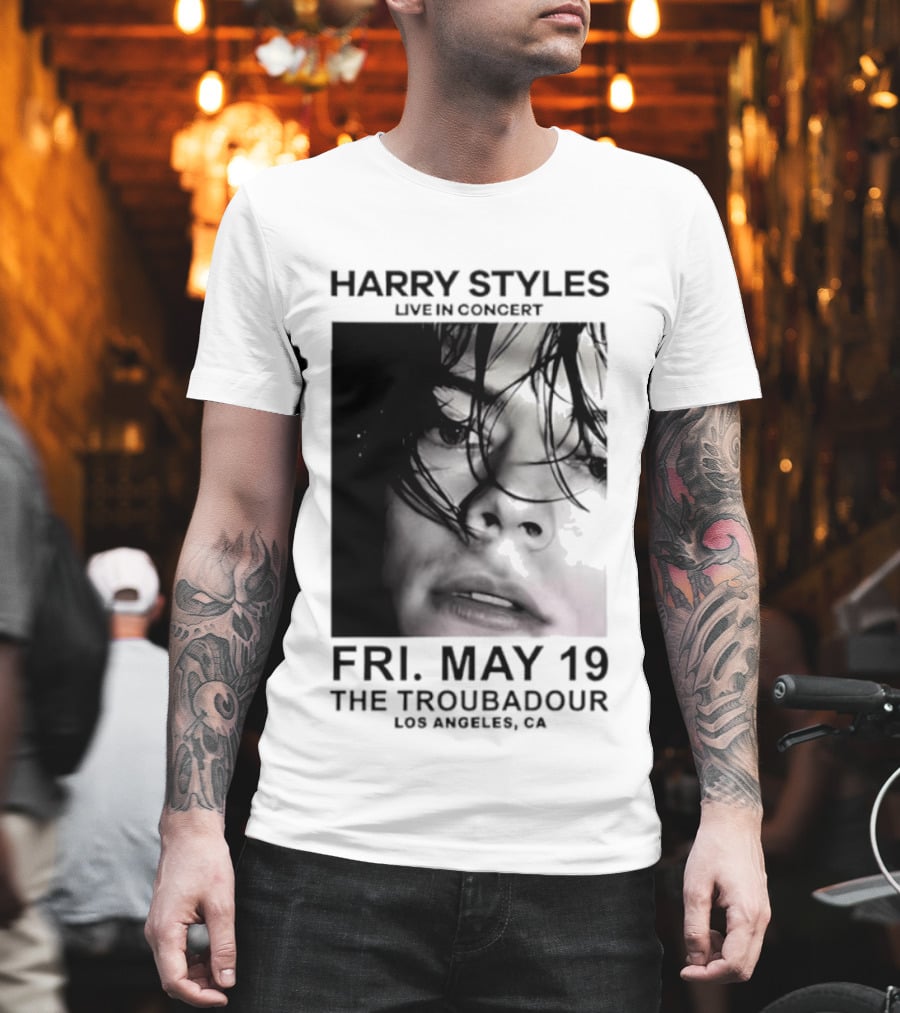 Harry Styles Live In Concert Fri May 19 The Troubadour Los Angeles 2026 T-Shirt