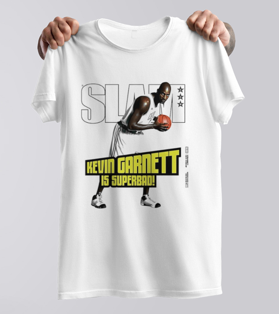 SLAM Magazine Cover Kevin Garnett Boston Celtics Is Superbad T-Shirt