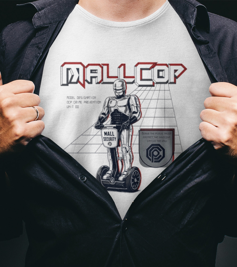Mall Cop Model Designation OCP Crime Prevention Unit Serve The Public Trust Protect The Innocent Uphold The Law T-Shirt