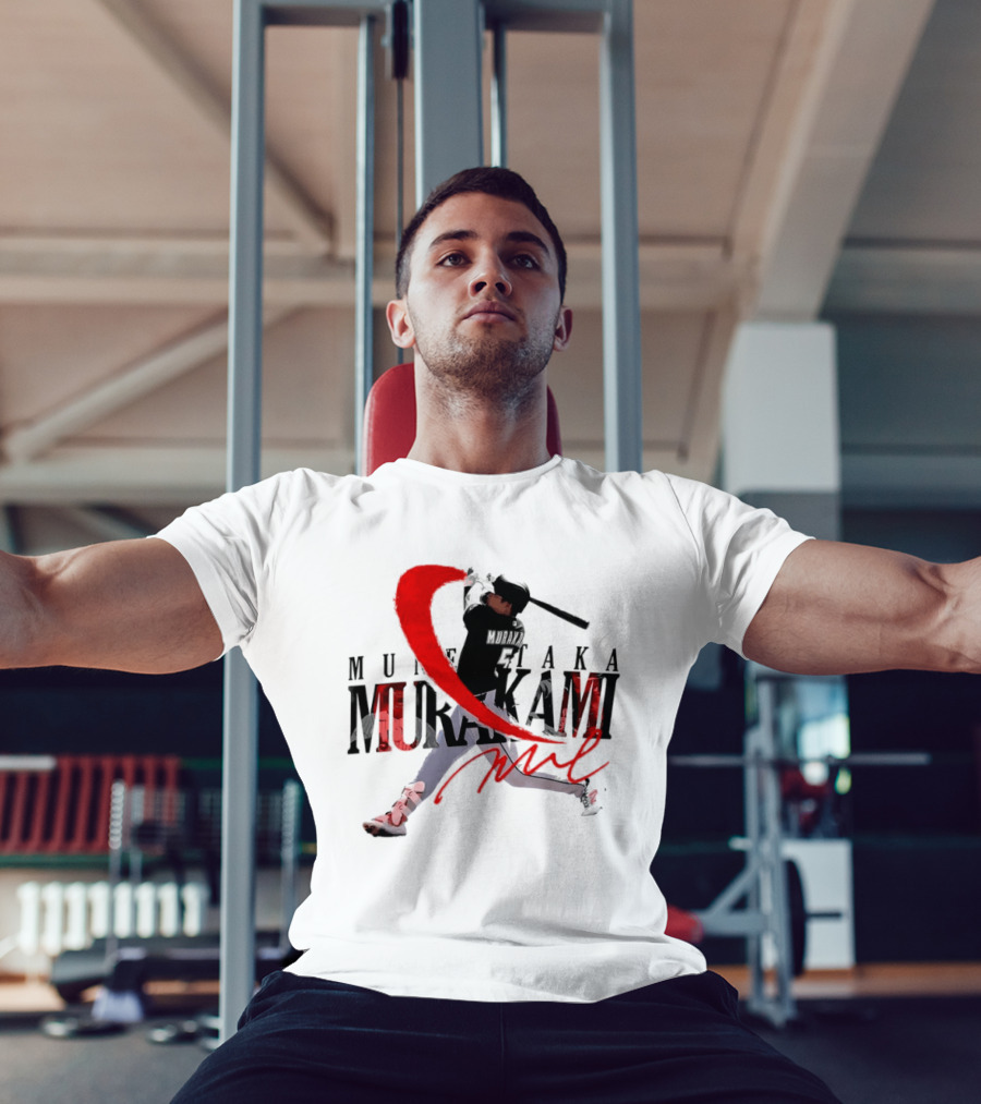 Munetaka Murakami Baseball Player Red Swing T-Shirt