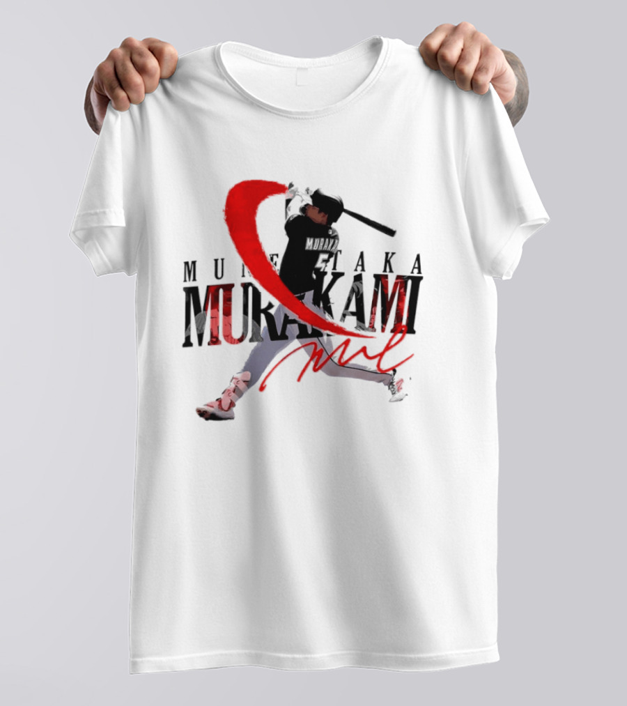 Munetaka Murakami Baseball Player Red Swing T-Shirt