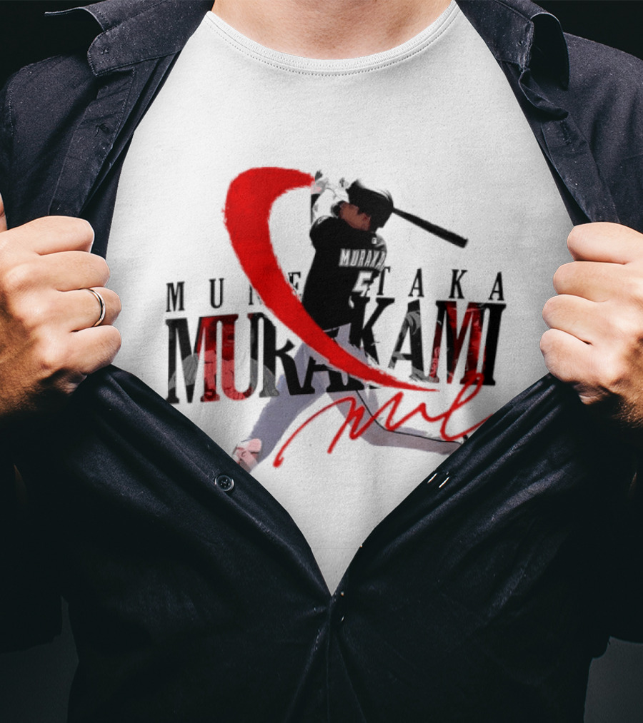 Munetaka Murakami Baseball Player Red Swing T-Shirt