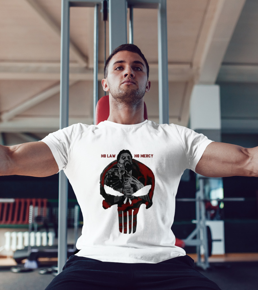 No Law No Mercy Skull Of Terror The Punisher Marvel Universal T-Shirt