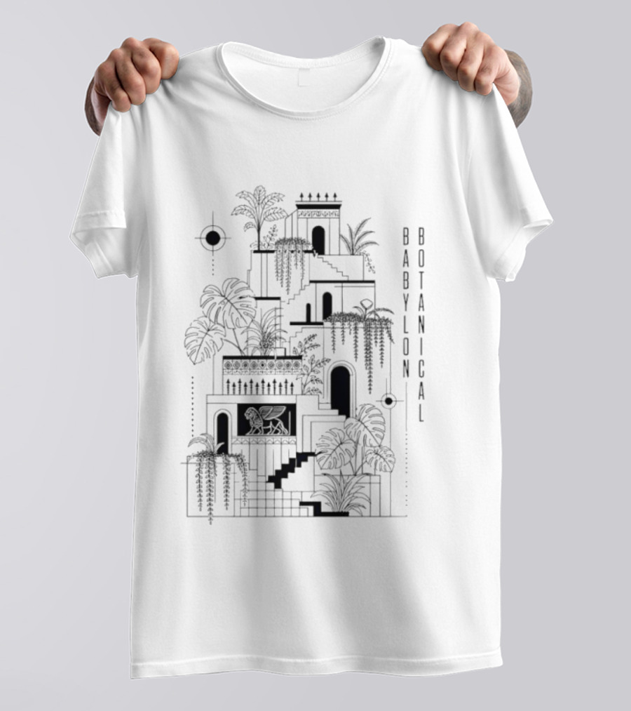 Babylon Botanical Hanging Gardens Vintage Line T-Shirt