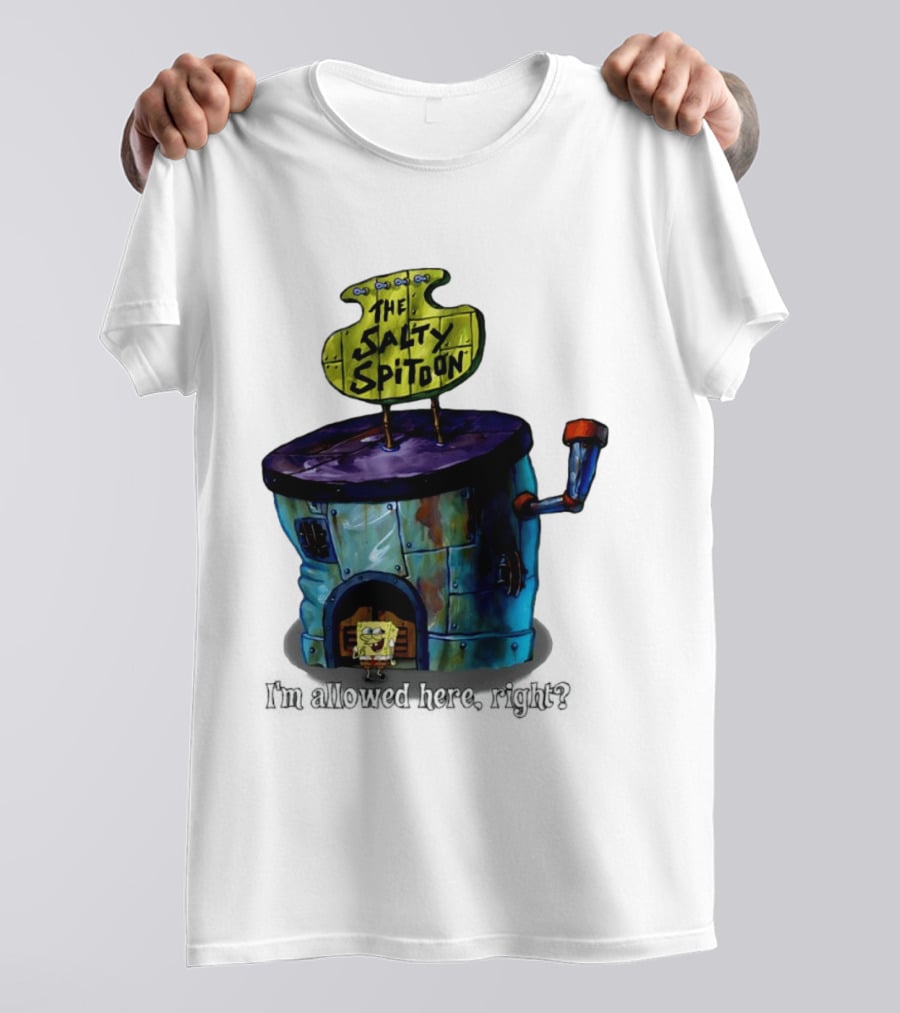 The Salty Spitoon SpongeBob SquarePants Are You Tough Enough Entrance Scene T-Shirt
