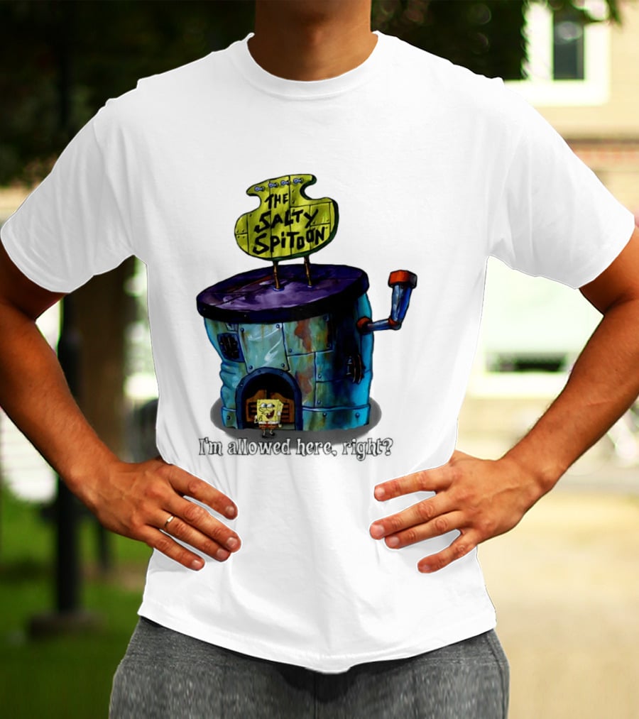The Salty Spitoon SpongeBob SquarePants Are You Tough Enough Entrance Scene T-Shirt
