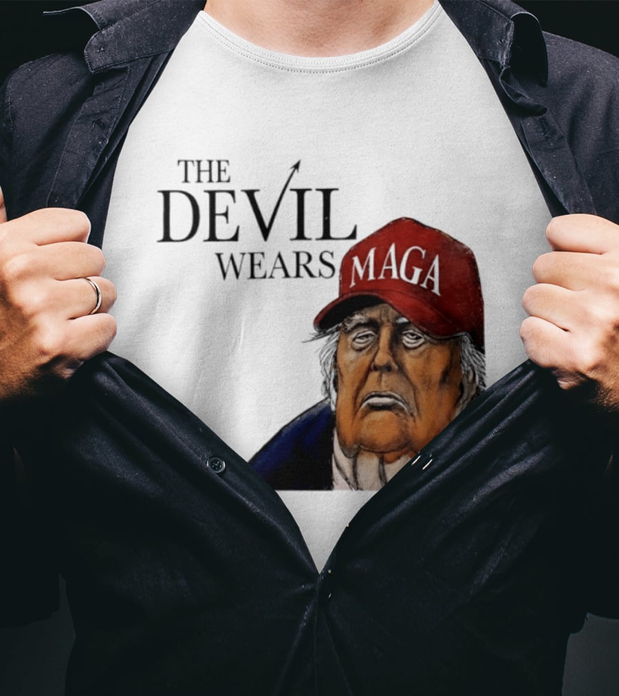 The Devil Wears MAGA Cap Trump T-Shirt