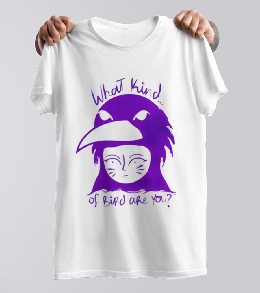 Moonrise Kingdom What Kind Of Bird Are You Purple Drawing T-Shirt