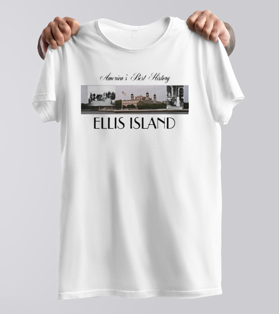 America's Best History Ellis Island Iconic Landmark Photos T-Shirt