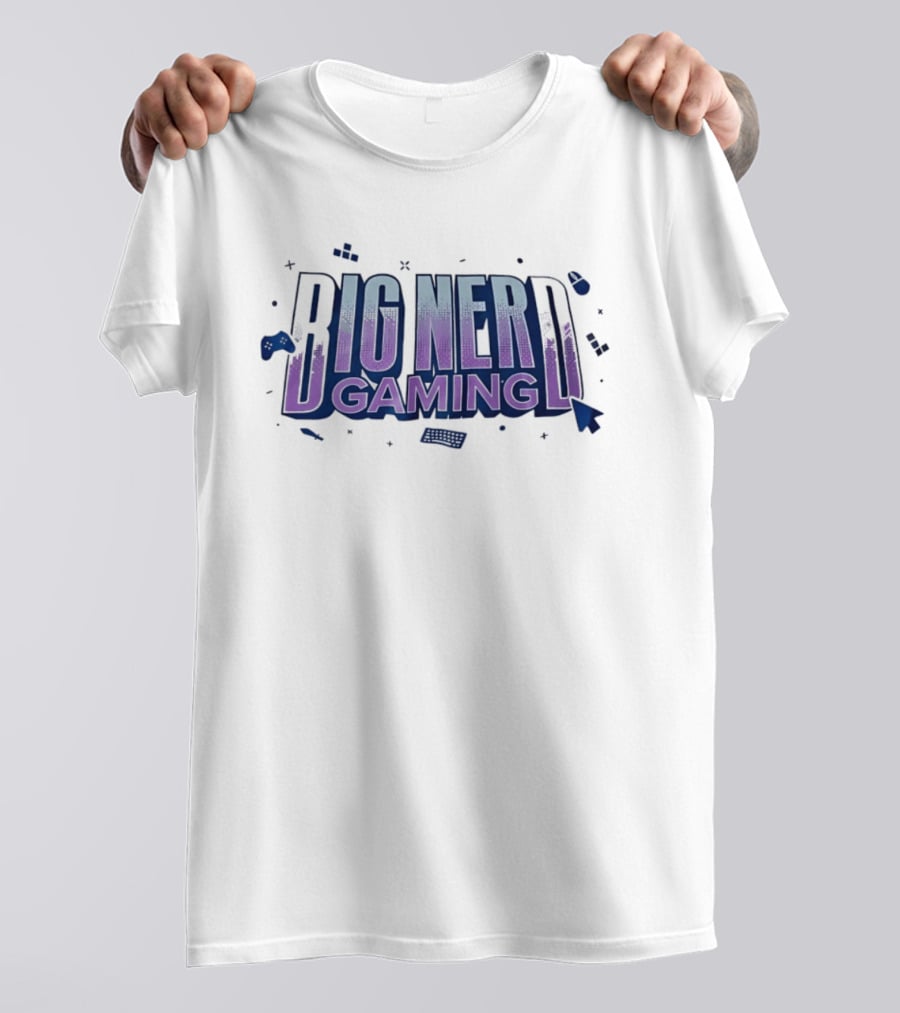 Big Nerd Gaming Console Controller Geek Fanatics T-Shirt