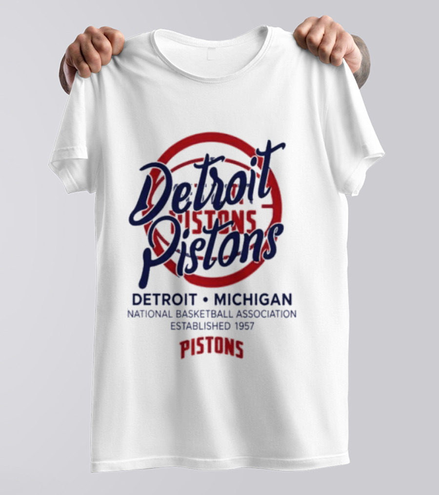 Detroit Pistons National Basketball Association Established 1957 Michigan T-Shirt