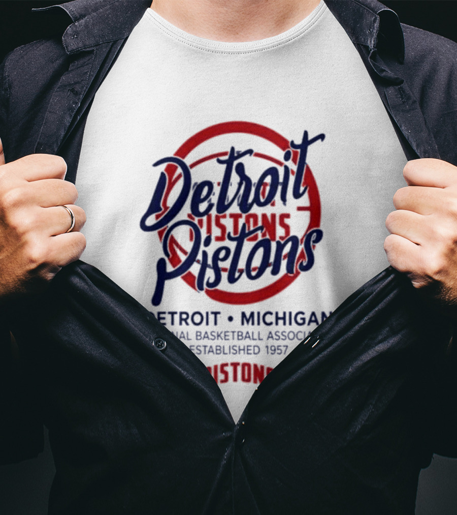 Detroit Pistons National Basketball Association Established 1957 Michigan T-Shirt