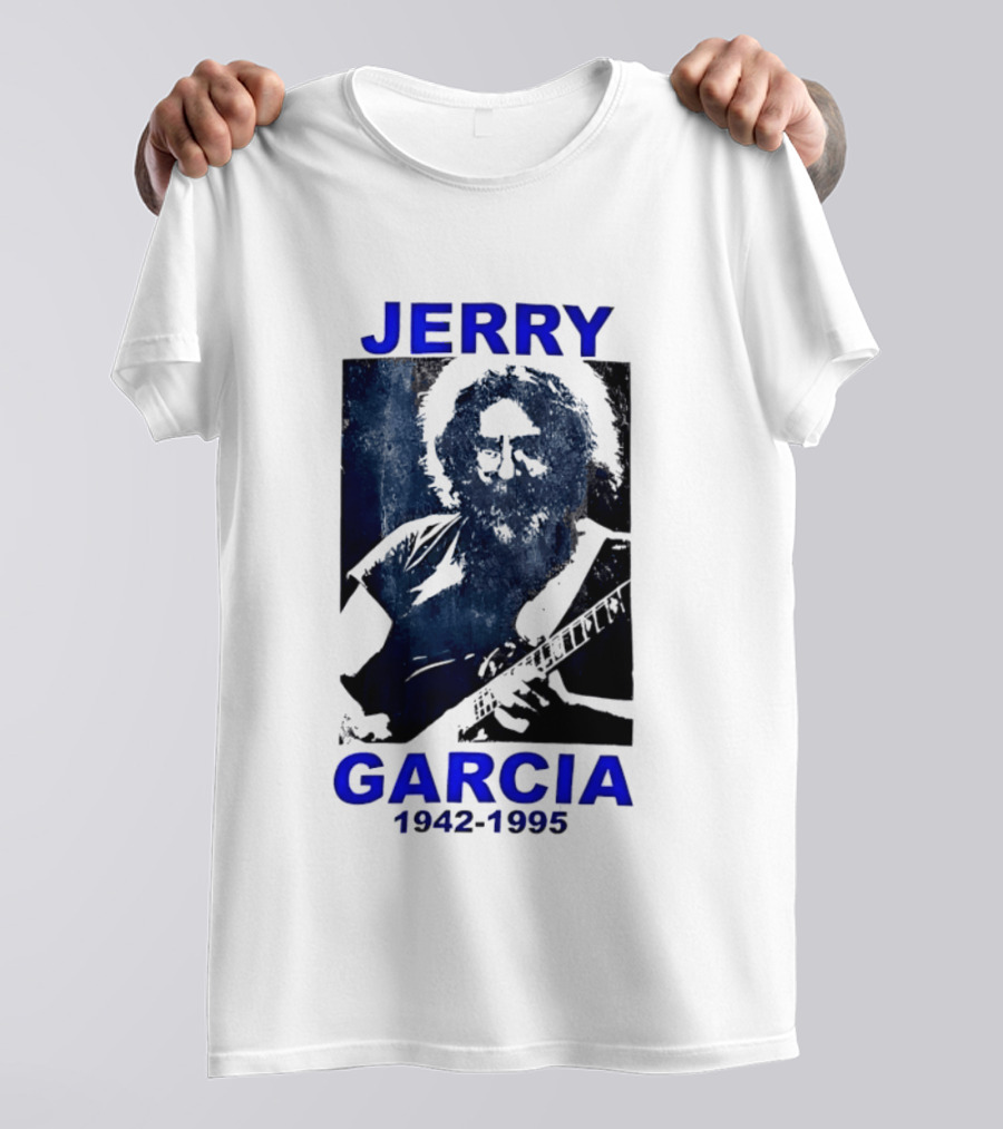 Jerry Garcia 1942 1995 Image With Guitar T-Shirt